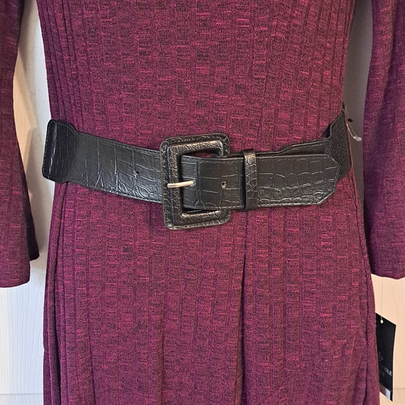 Ronni Nicole NWT Dark Red Pullover Dress - Picture 3 of 8